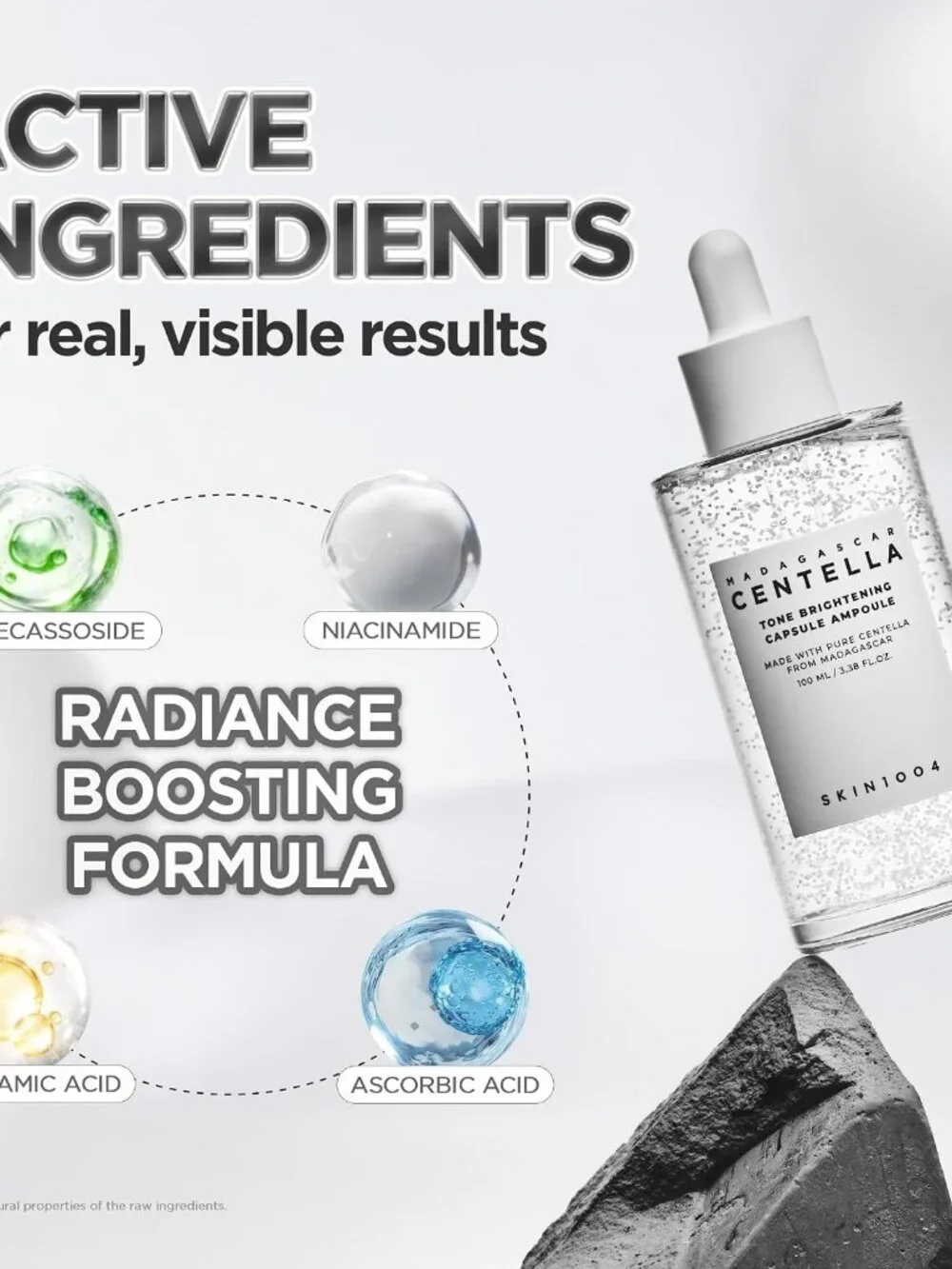 SKIN1004 Tone Balancing Capsule Ampoule, Niacinamide & Centella Serum for Face